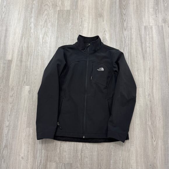 The North Face Apex Bionic Softshell Jacket Womens Large Black Full Zip Outdoors - Picture 1 of 10